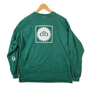 Vintage 90s Diesel Boy Punk Band Green Long Sleeve Tee XL Double-sided HTF EUC